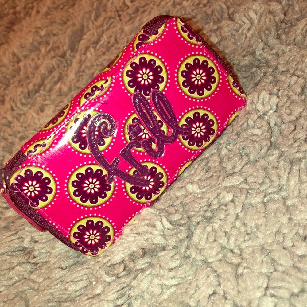 Vera Bradley (Pink Paisley) Frill Pencil Case